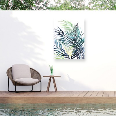 "Twilight Palms I" Outdoor Canvas