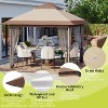 10x10 FT Pop Up Canopy Tent, Outdoor Gazebo with Mosquito Netting and Wheeled Carry Bag - 4 of 4