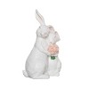 Transpac Resin 11.42 in. White Easter Loving Bunny Figure - image 2 of 4