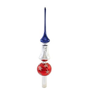Santa Land 12.0 Inch Freedom Stars Tree Topper Patriotic Usa Red White Blue Tree Toppers - 1 of 3