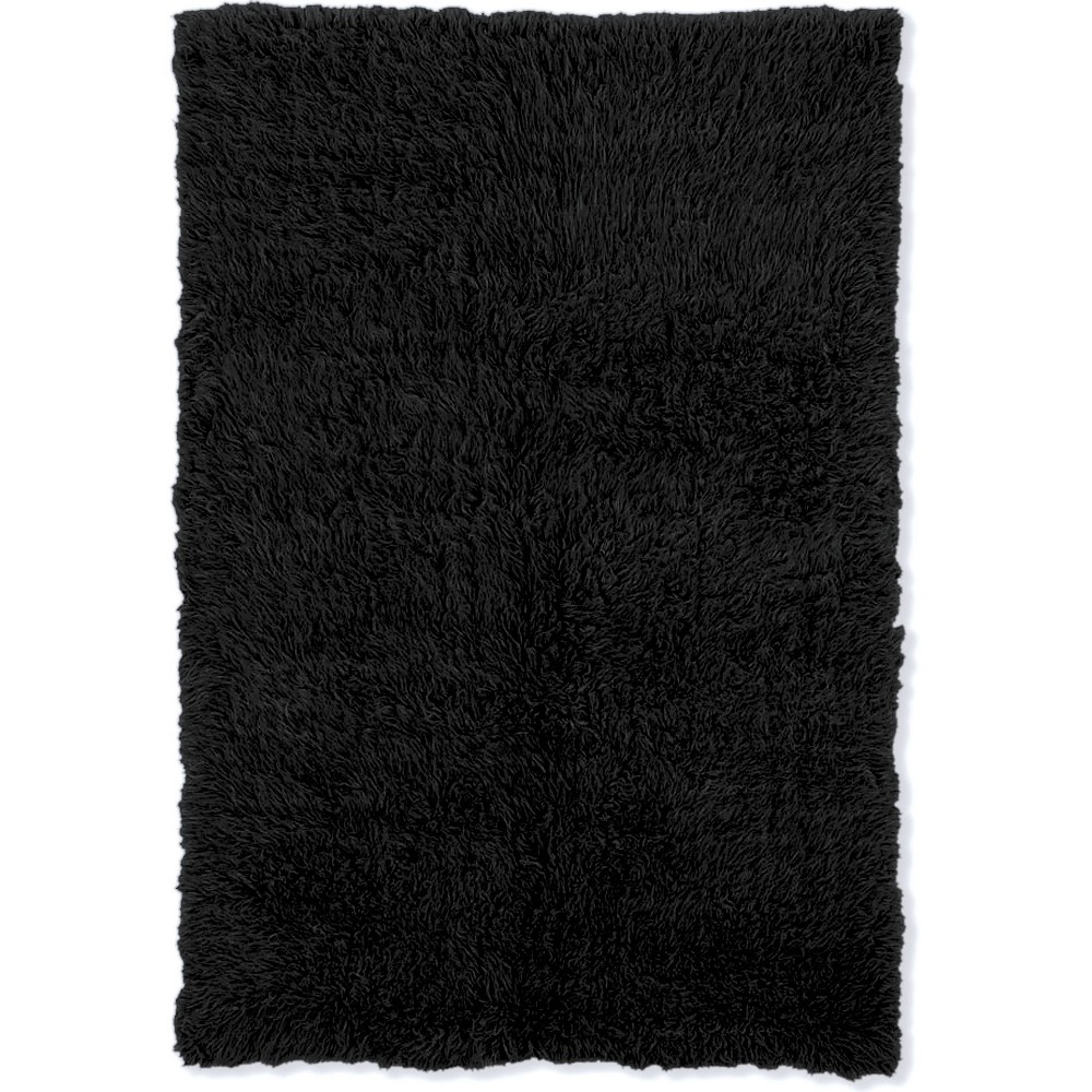 9'x12' Flokati Rug Black - Linon