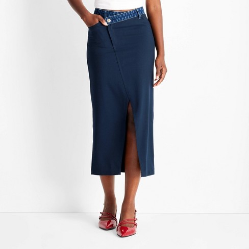 Navy blue skirt target best sale