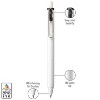 uni-ball uni one Retractable Gel Pens Medium Point 0.7mm Black/Blue Ink 5/Pack (70380) - 4 of 4