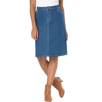 Women's High-rise Denim Maxi Skirt - Universal Thread™ Medium Wash : Target