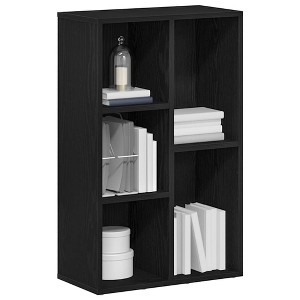 CLIHOME Freestanding Display Bookcase, Engineered Wood Kitchen Sideboard Book Cabinet - 1 of 4