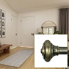 Versailles Lexington Royale Steel Heavy Duty Curtain Rod Set for Windows Matte Brass - 3 of 4