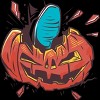Girl's Design By Humans Halloween smashed pumpkin By BlackBerry55 T-Shirt - 2 of 2