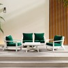 WestinTrends Avalon Outdoor 5-Piece Modular Sectional Patio Furniture Sofa Set - 2 of 4