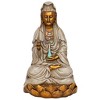Design Toscano Goddess Guan Yin Seated On A Lotus Statue - Multicolored - 3 of 4