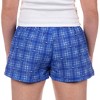 Gilmore Girls Women's Chilton Plaid Dragonfly Sleep Pajama Boxer Shorts Blue - 4 of 4