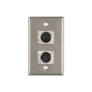 ProCo WP1013 Dual XLR Female Wall Plate - 1 of 1