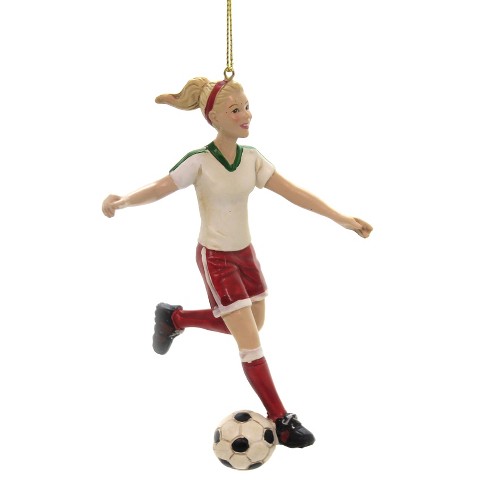 Kurt Adler 5.0 Inch Soccer Girl Team Sport Football Tree Ornaments : Target