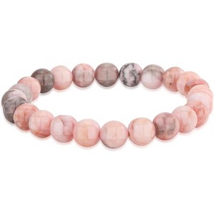 8mm Beaded Bracelets with Natural Gemstones for Women & Men, Elastic Adjustable Protection Crystal Bracelet - 1 of 4