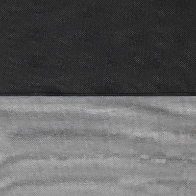 Heavy-Duty Black and Gray Round Fire Pit Cover, 80" x 25"
