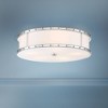 Minka Lavery Industrial Ceiling Light Flush Mount Fixture 20 1/4" Chrome Steel LED Etched White Glass for Bedroom Kitchen Hallway - 2 of 3