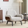 Christopher Knight Home Audrey Modern Rubberwood Upholstered Armchair - 2 of 4