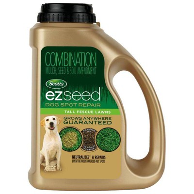 Scotts 2lbs EZ Seed Dog Spot Repair Rescue Jug: Lawn Fertilizer, Grass Growth, Pourable Application, 100 sq ft Coverage