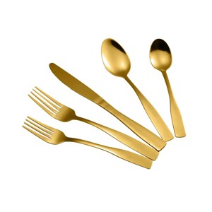 J&V TEXTILES 40-Piece Stainless Steel Flatware Silverware Set for 8 - 1 of 4