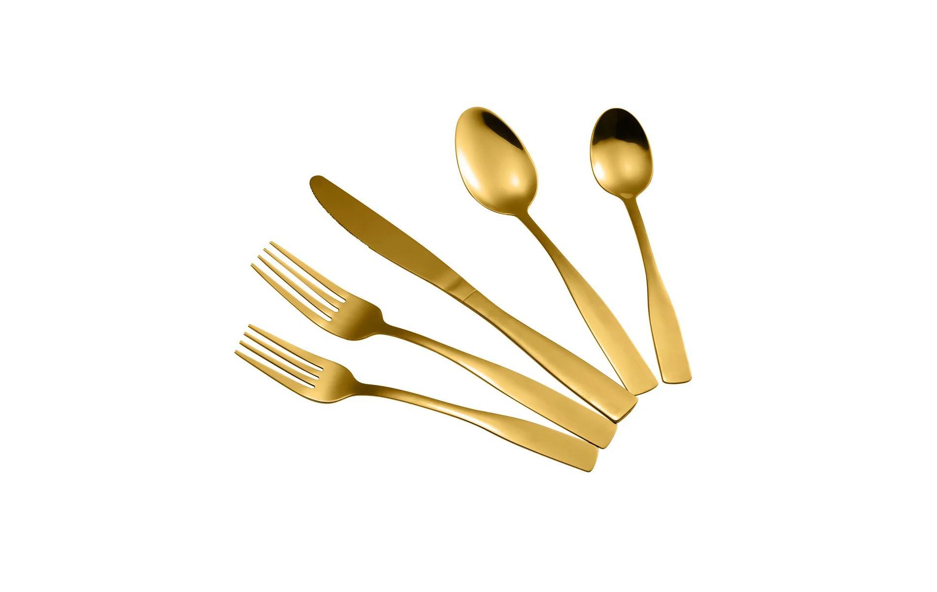 J&V TEXTILES 40-Piece Stainless Steel Flatware Silverware Set for 8