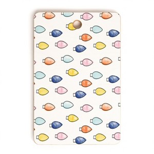 Little Arrow Design Co watercolor holiday lights Cutting Board - Deny Designs - 1 of 3