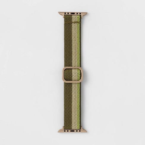Double Wrap Classic LV Logo Apple Watch Band - Brown