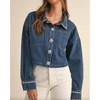 Women's Rhinestone Denim Jacket - MABLE - image 4 of 4