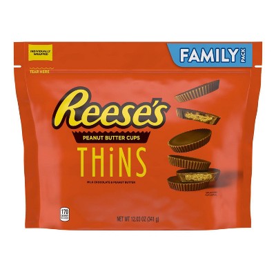 Reese's Thins Peanut Butter Cups Family Size - 12.3oz