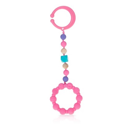 Nuby Tag-A-Long Teether - Pink