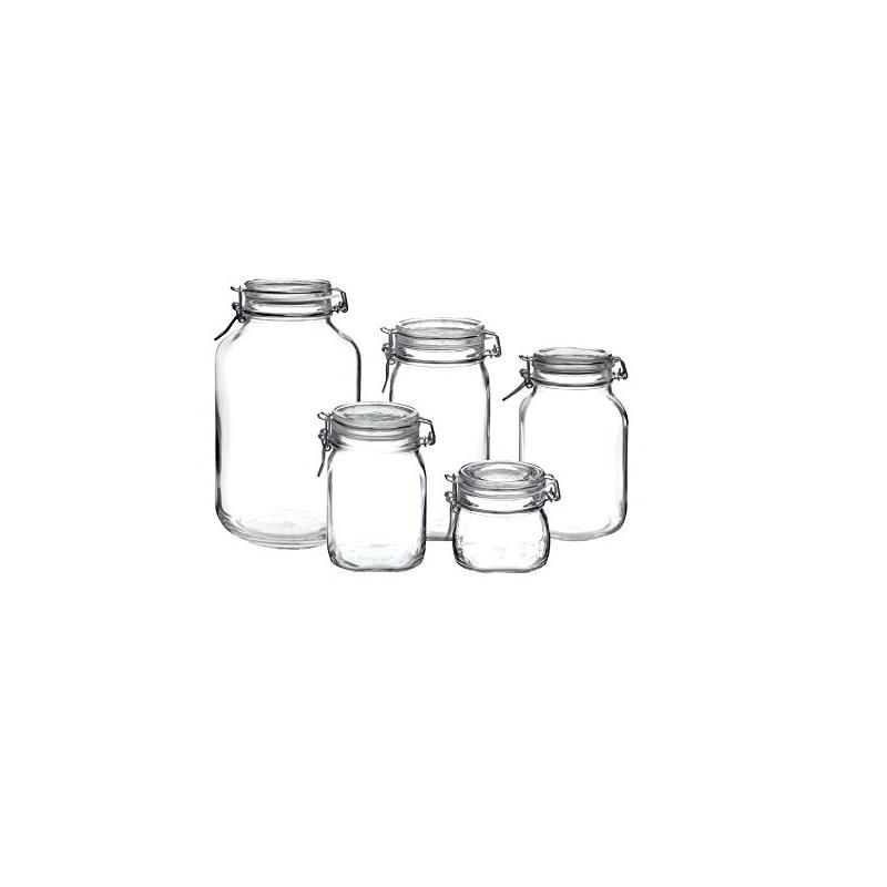Bormioli Rocco Fido Clear Glass 5 Piece Canning Jar Set, 1 of 9