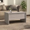 Clihome Modern Oak Coffee Table with Hidden Storage, Lift-Top Adjustable Design for Versatile Use & Style - 3 of 4