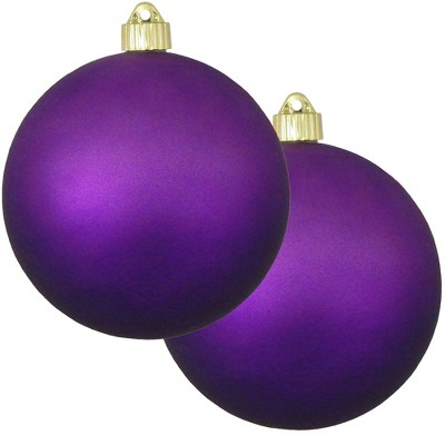 Christmas by Krebs 2ct Diva Purple Shatterproof Christmas Ball Ornament  6" (150mm)