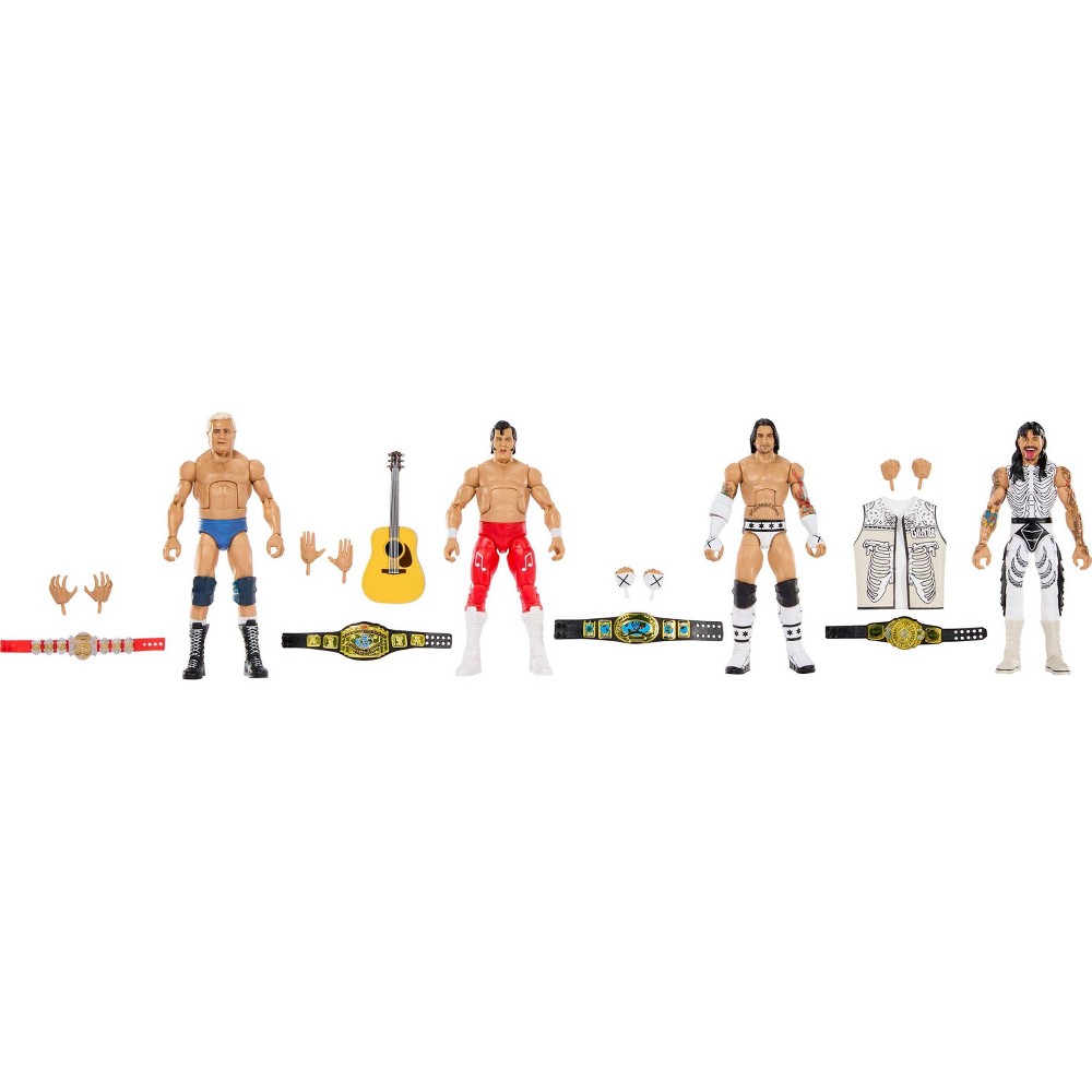 WWE Elite Pat Patterson Honky Tonk Man CM Punk Dominik Mysterio Action Figures, 6-inch Collectible Set with Articulation & Accessories