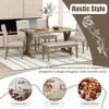 YOOCOZZ  6-Piece Farmhouse Dining Set with Chairs , Bench and Table - 4 of 4
