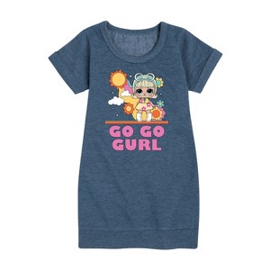 - LOL Surprise! - Go Go Gurl Graphic Short Sleeve Fleece Dress - 1 of 4