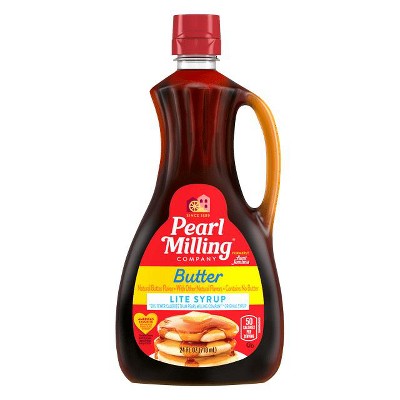 Pearl Milling Company Butter Light Syrup, 24oz, Bottle, Pack of 4