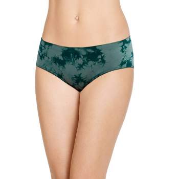 Jockey Women's No Panty Line Promise Tactel Lace Hip Brief 7 Green