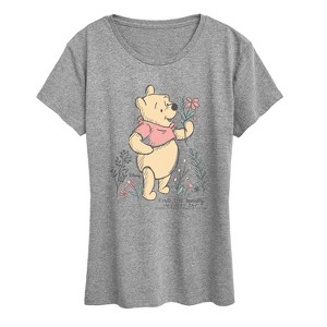 Women's - Disney - Find Beauty Pooh Short Sleeve Graphic T-Shirt - 1 of 4