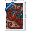 Trends International Lantern Press - Yachats, Oregon, Octopus Mosaic Framed Wall Poster Prints - 3 of 4