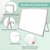 Aoibox Large Magnetic Double Sided Dry Erase White Board 16x12 Inch with Stand 10 Markers 4 Magnets 1 Eraser - 3 of 4