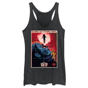 Women's Stranger Things Retro Dear Billy Poster Racerback Tank Top - 1 of 4