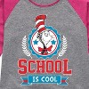 Girls' - Dr. Seuss - Cat in the Hat School Is Cool Shirt Tail Raglan Graphic T-shirt - 2 of 4