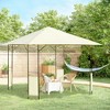 Outsunny 10' x 10' Outdoor Gazebo Canopy Modern Canopy Shelter with Weather Resistant Roof & Steel Frame for Parties, BBQs, & Shade - 2 of 4