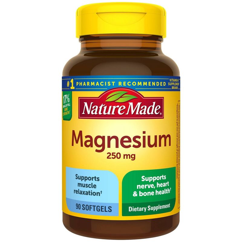 Nature Made Magnesium 250 mg Softgels - 90ct, 1 of 9