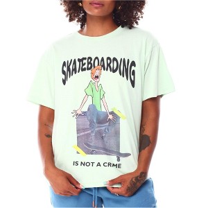 Elevenparis Mens Skateboarding Is Not A Crime Graphic T-Shirt - 1 of 1