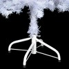 Aghana Digitals 47.2" Pre-lit Snowy White PVC Christmas Tree with 230 Branches, LED Lights, Peak & - 4 of 4