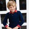 Hope & Henry Boys' Organic Long Sleeve Textured Shawl Collar Sweater, Kids - image 3 of 4