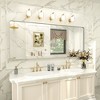 Apmir Rectangular Aluminum Alloy Framed and Tempered Glass Wall Bathroom Vanity Mirror in Matte Black/ Gold/ Silver/ Brown - 2 of 4
