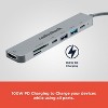 RadioShack 7 in 1 Type-C Adapter With Micro SD Slot, Power Delivery Fast Charging USB C, 4K HDMI, USB A 3.0 and 2.0, and USB C 2.0 - 4 of 4