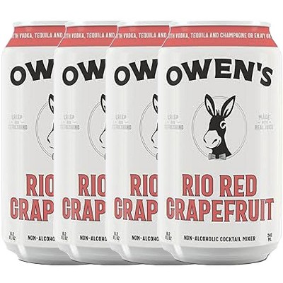 Owen’s Craft Mixers |Rio Red Grapefruit| Handcrafted in the USA with Premium Ingredients | Vegan & Gluten-Free Soda Mocktail and Cocktail Mixer