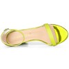 Allegra K Women's Glitter Ankle Strap Chunky Heels Sandals - 4 of 4
